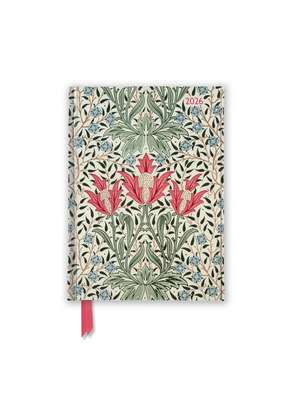 William Morris Gallery: Bourne 2026 Luxury Pocket Diary Planner - Week to View de Flame Tree Studio