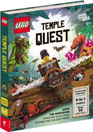 LEGO® Books: Temple Quest (with adventurer minifigure, nine buildable models, play scenes and over 90 LEGO elements) de Buster Books