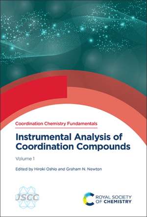 Instrumental Analysis of Coordination Compounds de Graham N Newton