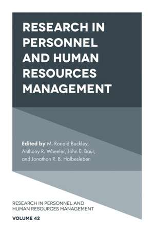 Research in Personnel and Human Resources Management de Mr Buckley