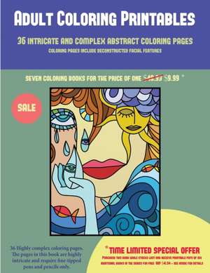 Adult Coloring Printables (36 intricate and complex abstract coloring pages) de James Manning