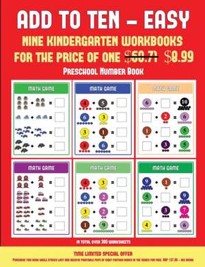 Preschool Number Book (Add to Ten - Easy) de James Manning