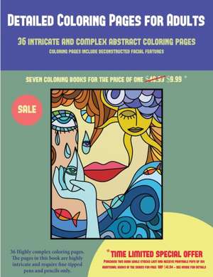 Detailed Coloring Pages for Adults (36 intricate and complex abstract coloring pages) de James Manning