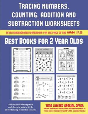 Best Books for 2 Year Olds (Tracing numbers, counting, addition and subtraction) de James Manning