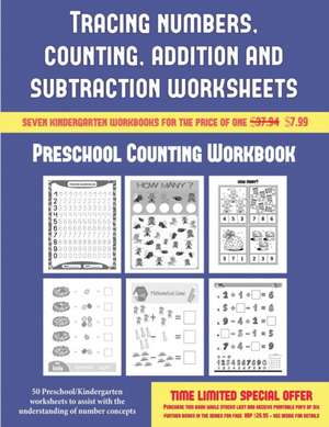 Preschool Counting Workbook (Tracing numbers, counting, addition and subtraction) de James Manning