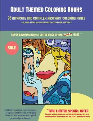 Adult Themed Coloring Books (36 intricate and complex abstract coloring pages) de James Manning