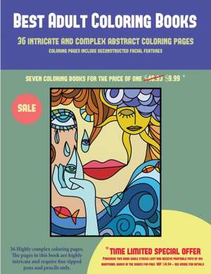 Best Adult Coloring Books (36 intricate and complex abstract coloring pages) de James Manning