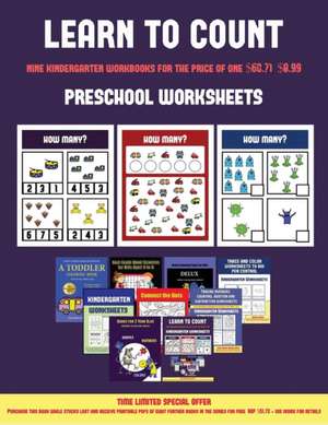 Preschool Worksheets (Learn to count for preschoolers) de James Manning