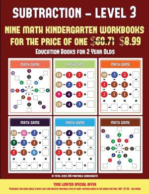 Education Books for 2 Year Olds (Kindergarten Subtraction/Taking Away Level 3) de James Manning