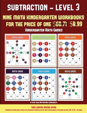 Kindergarten Math Games (Kindergarten Subtraction/Taking Away Level 3) de James Manning