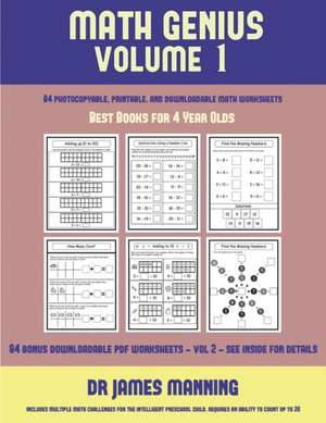 Best Books for 4 Year Olds (Math Genius Vol 1) de James Manning