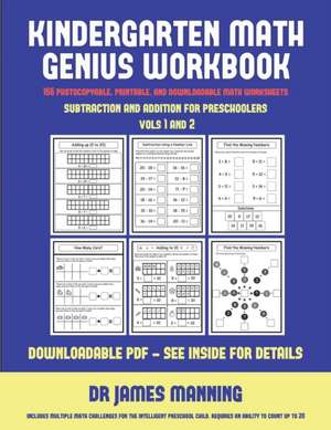 Subtraction and Addition for Preschoolers (Vols 1 & 2) de James Manning