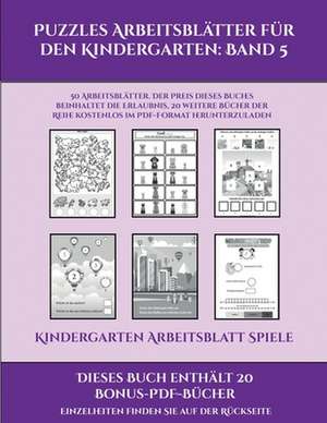 Kindergarten Arbeitsblatt Spiele (Puzzles Arbeitsblätter für den Kindergarten de Jessica Windham