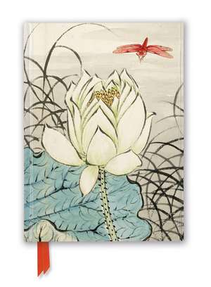 Ashmolean: Ren Xiong: Lotus Flower and Dragonfly (Foiled Journal) de Flame Tree Studio