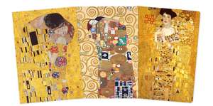 Gustav Klimt Set of 3 Midi Notebooks de Flame Tree Studio