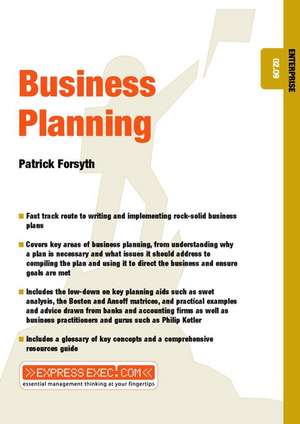 Business Planning – Enterprise 02.09 de P Forsyth