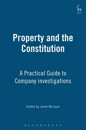 Property and the Constitution de Janet McLean