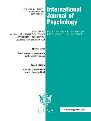 Environmental Perception and Cognitive Maps: A Special Issue of the International Journal of Psychology de Ricardo Garcia Mira