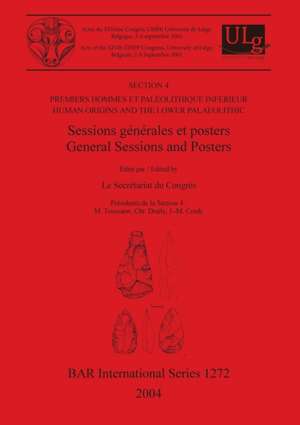 Premiers hommes et Paléolithique Inférieur / Human Origins and the Lower Palaeolithic de Le Secrétariat Du Congrès