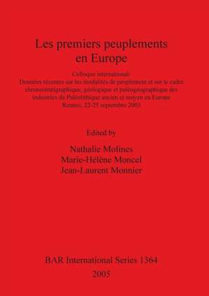 Les premiers peuplements en Europe de Nathalie Molines