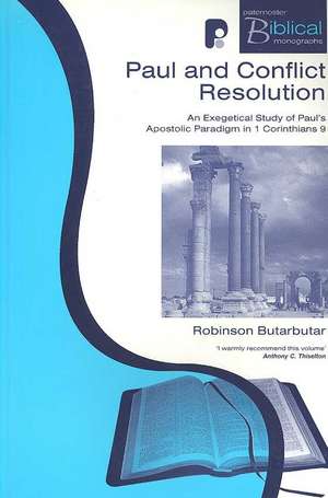 Paul and Conflict Resolution de Robinson Butarbutar