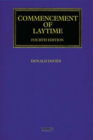 Commencement of Laytime de Davies Donald