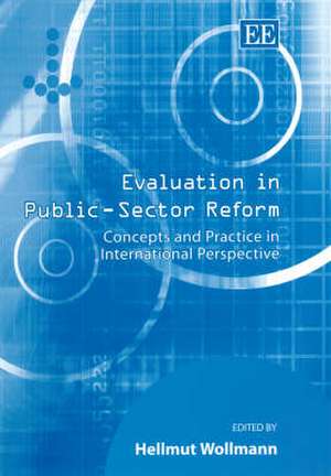 Evaluation in Public–Sector Reform – Concepts and Practice in International Perspective de Hellmut Wollmann