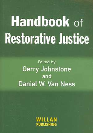 Handbook of Restorative Justice de Gerry Johnstone