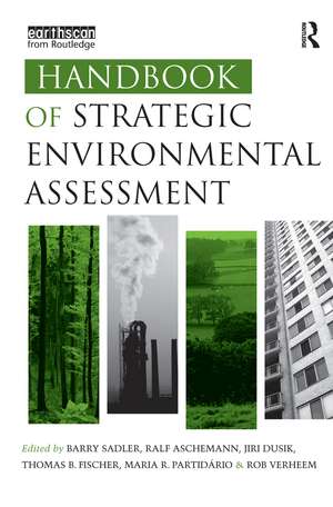 Handbook of Strategic Environmental Assessment de Barry Sadler