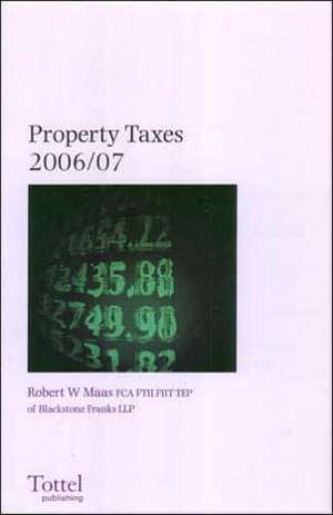 Property Taxes de ROBERT W. MAAS