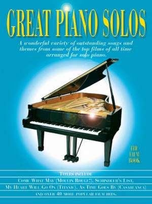 Great Piano Solos - Film Book