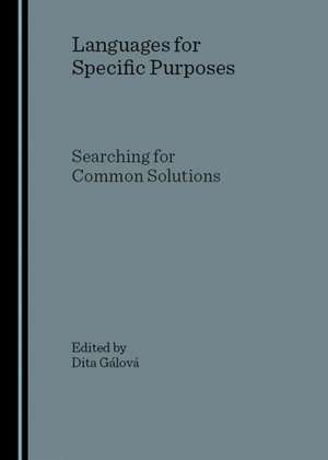 Languages for Specific Purpose de Dita Galova