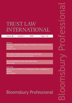 Trust Law de William Swadling