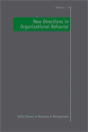 New Directions in Organizational Behavior de Cary L Cooper