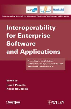 Interoperability for Enterprise Software and Applications de Herve Panetto