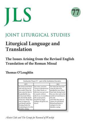 Joint Liturgical Studies 77 de Thomas O'Loughlin