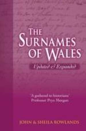 Rowlands, J: Surnames of Wales, The de Sheila Rowlands