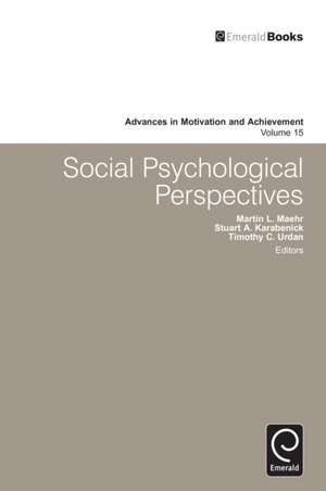 Social Psychological Perspectives de Martin L. Maehr