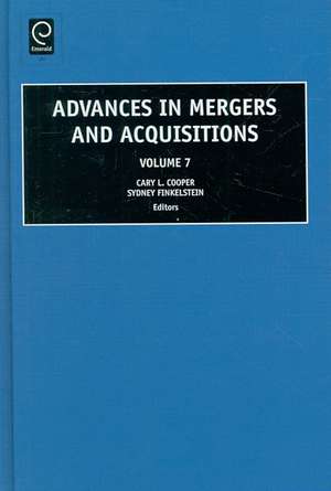 Advances in Mergers and Acquisitions de Sydney Finkelstein