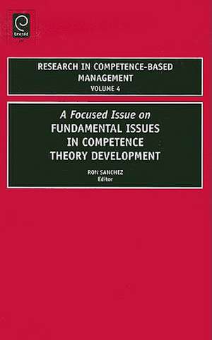 Research in Competence–Based Management de Ron Sanchez