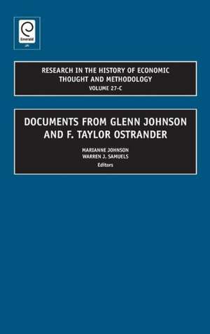 Documents from Glenn Johnson and F. Taylor Ostrander de Marianne Johnson