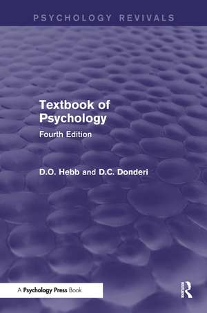 Textbook of Psychology de D. O. Hebb