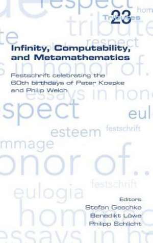 Infinity, Computability and Metamathematics de Stefan Geschke