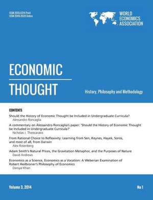 Economic Thought. Vol3, No 1, 2014: Foundations and Applications