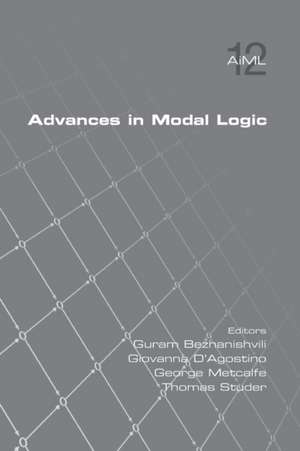 Advances in Modal Logic, Volume 12 de Guran Bezhanishvili