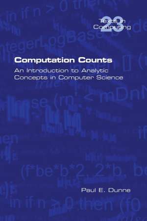 Computation Counts de Paul E. Dunne