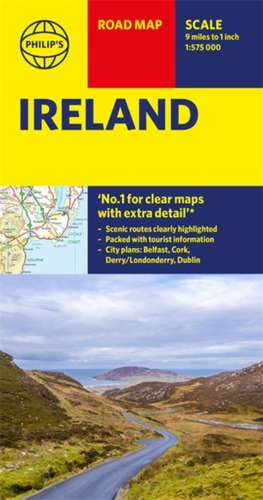 Philip's Ireland Road Map de Philip's Maps