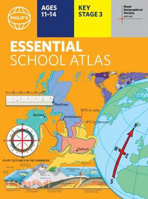 Philip's RGS Essential School Atlas de Philip'S Maps