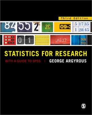 Statistics for Research: With a Guide to SPSS de George Argyrous