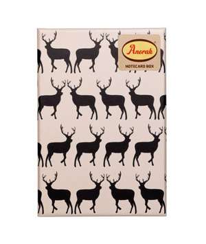 Anorak Kissing Stags Notecard Set: Focus. Slow Down. de-Stress. de Anorak